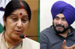 Sushma Swaraj reprimands  Sidhu for misusing clearance to visit